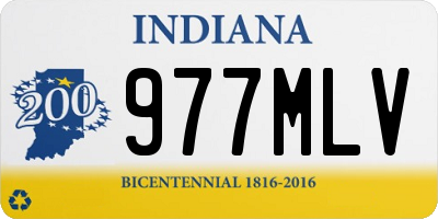 IN license plate 977MLV