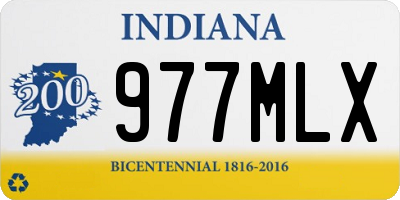 IN license plate 977MLX