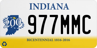 IN license plate 977MMC