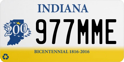 IN license plate 977MME