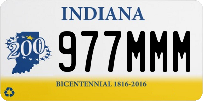 IN license plate 977MMM