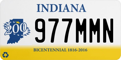 IN license plate 977MMN