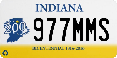 IN license plate 977MMS