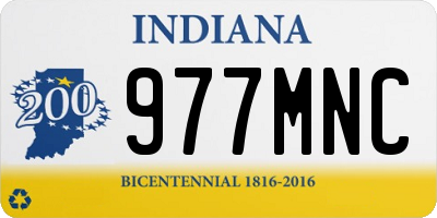 IN license plate 977MNC