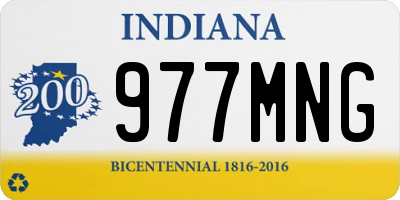 IN license plate 977MNG