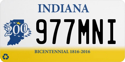 IN license plate 977MNI