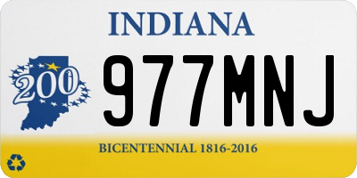 IN license plate 977MNJ
