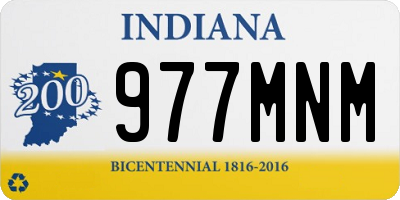 IN license plate 977MNM