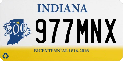 IN license plate 977MNX