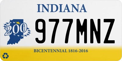 IN license plate 977MNZ