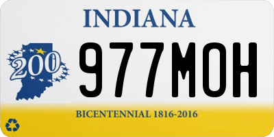 IN license plate 977MOH