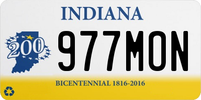IN license plate 977MON