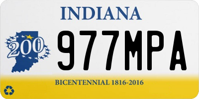 IN license plate 977MPA