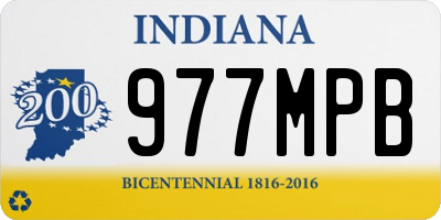 IN license plate 977MPB