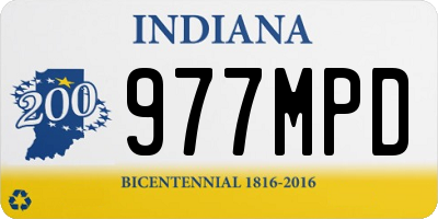 IN license plate 977MPD