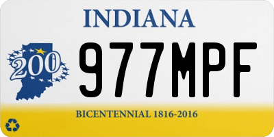 IN license plate 977MPF
