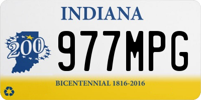 IN license plate 977MPG
