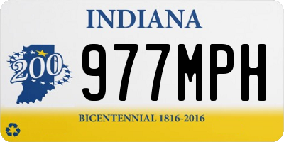 IN license plate 977MPH
