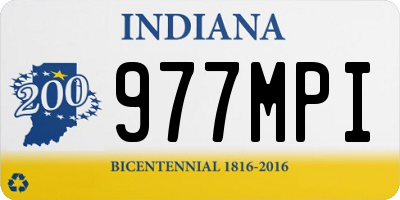 IN license plate 977MPI