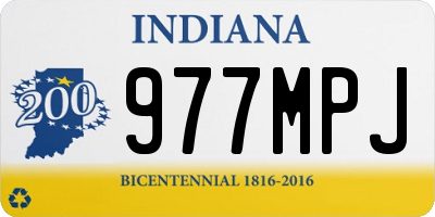 IN license plate 977MPJ