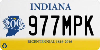 IN license plate 977MPK