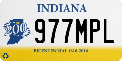 IN license plate 977MPL
