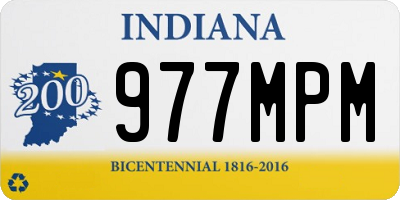 IN license plate 977MPM