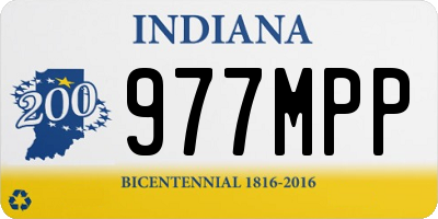 IN license plate 977MPP