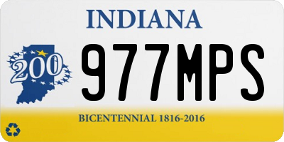 IN license plate 977MPS