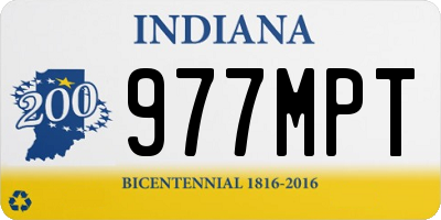 IN license plate 977MPT