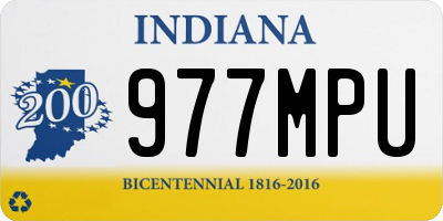 IN license plate 977MPU