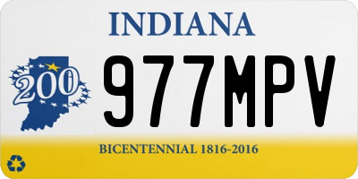 IN license plate 977MPV