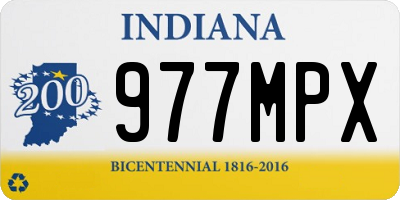 IN license plate 977MPX