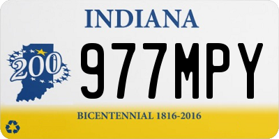 IN license plate 977MPY