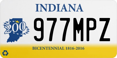IN license plate 977MPZ