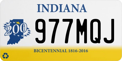 IN license plate 977MQJ