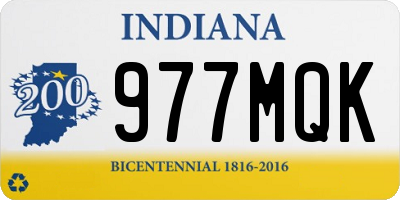 IN license plate 977MQK