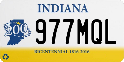 IN license plate 977MQL