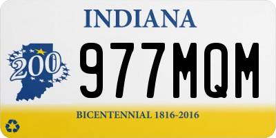 IN license plate 977MQM