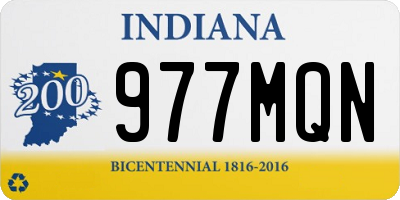 IN license plate 977MQN