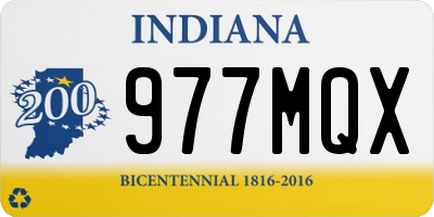 IN license plate 977MQX