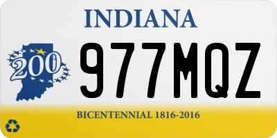 IN license plate 977MQZ