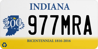 IN license plate 977MRA