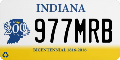 IN license plate 977MRB