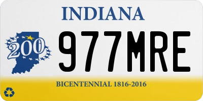 IN license plate 977MRE