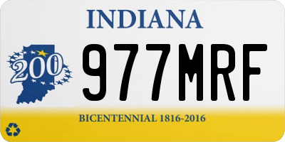 IN license plate 977MRF