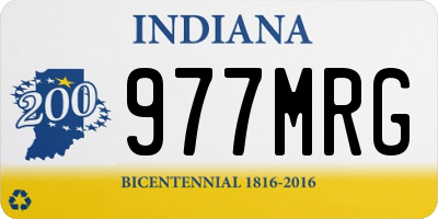 IN license plate 977MRG