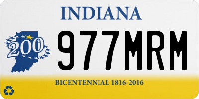 IN license plate 977MRM