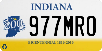 IN license plate 977MRO