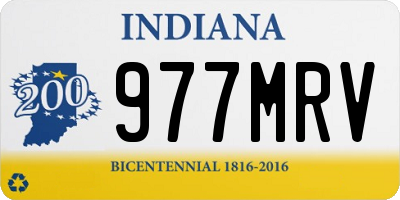 IN license plate 977MRV